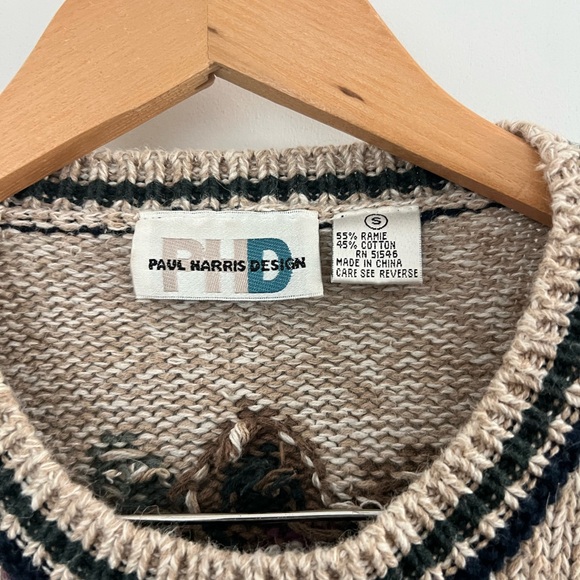 VTG Paul Harris Design Womens Sweater Floral Size Small - Picture 15 of 16